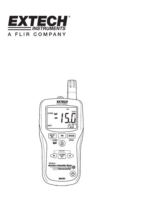 extech moisture meter mo290 manual|extech mo290 user manual.